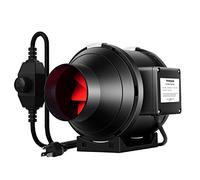 VIVOSUN Ventilador de Conducto 100mm 323m³/h Motor EC Silencioso, Ventilador de Extracción con Regulador de Velocidad para Growbox, Tenda de Cultivo e Invernadero Hidroponía