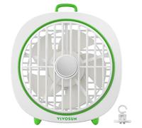 VIVOSUN Ventiladores de Pinza Oscilantes AeroWave D4 10cm para Cultivo, 3 Velocidades, Flujo de Aire Fuerte y Silencioso, Ángulo Ajustable, Color Blanco