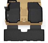VIWIK GMC Alfombras de Piso terrestre/alfombras de Piso Chevy Equinox 2018-2024, Ajuste Personalizado para 1st y 2nd Fila, protección contra Todo Tipo de Clima, TPE, Impermeables, Antideslizantes