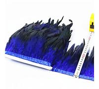 VIXDA 1 Metro de Plumas de faisán de Pollo Naturales, Adornos de Flecos, Cinta Decorativa, Adornos de Plumas, Plumas de Gallo para Manualidades, Cinta, Falda, Vestido