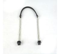 VIXDA 1 par de Asas largas Plateadas de Doble Cadena para Bolsos de Hombro de Mujer Obag Accesorios