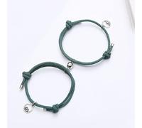 VIXDA 1 par de Pulseras magnéticas para Amantes, Pulseras para Parejas, Mujeres, Hombres, mar, montaña, Juramento, Regalo del Día de San Valentín, Regalo de joyería Hecho a Mano