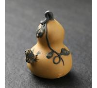 VIXDA 1 Pieza Juego de té de Kung fu Manual Creativo con diseño de Rana de Calabaza y decoración para Mascotas con Aerosol de Arena Morada