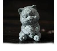 VIXDA 1 Pieza Lindo y Divertido Gato té Mascota Animal decoración salón de té Mesa de té Ceremonia del té Arte del té pequeña decoración