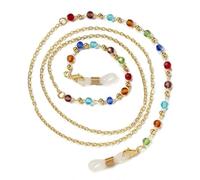 VIXDA 1 Unidad Cadenas para Gafas de Sol para Mujer, con Perlas acrílicas y Cristales, cordón de Cristal