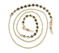 VIXDA 1 Unidad Cadenas para Gafas de Sol para Mujer, con Perlas acrílicas y Cristales, cordón de Cristal