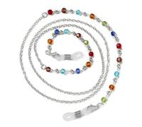 VIXDA 1 Unidad Cadenas para Gafas de Sol para Mujer, con Perlas acrílicas y Cristales, cordón de Cristal