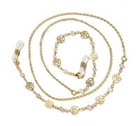 VIXDA 1 Unidad Cadenas para Gafas de Sol para Mujer, con Perlas acrílicas y Cristales, cordón de Cristal