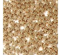 VIXDA 100 unids/Lote 6 * 3mm Oro Plata Color Estrella CCB Espaciador Cuentas Tapas de Extremo Cuentas DIY fabricación de Joyas hallazgos Encanto Cuentas