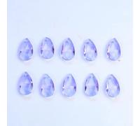 VIXDA 10PCS 28mm Tear Drop Crystals Prism Sun Catcher Clear Glass Chandelier Crystal Parts DIY Hanging Pendant Jewelry Spacer Faceted