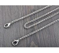 VIXDA 40-160cm Oro/Plata/Negro Pistola/Bronce 5mm Reemplazo de Metal Monedero Cadena Hombro Bandolera Correa para Bolso pequeño