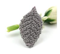 VIXDA 40 Uds. De Apliques de Flores Acolchados con Hojas de Lana de 1,5x3cm para Manualidades Infantiles, Accesorios para la Cabeza, Pinzas para el Pelo DIY, decoración, Parche para Ropa