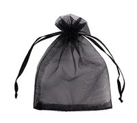 VIXDA 50 Piezas Bolsas de Regalo de Color sólido Bolsa de Organza Malla de Boda Bolsas de Tela de Tul de Caramelo Bolsas de Almacenamiento para Joyas, Relojes, cosméticos
