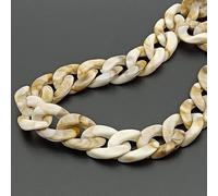 VIXDA Cadenas acrílicas para Bolso de 60/110cm, Correa para Bolso de Hombro, Cadena para Monedero DIY, Cadenas de Resina, manijas, Piezas para cinturón, Accesorios para Bolso