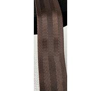 VIXDA Cinta de Nailon de 20mm, 38mm, 50mm, cinturón de Seguridad, Cinta Jacquard para Ordenador, Mochila para Exteriores, Piezas para Bolso, Correa Negra y marrón de 3 Metros