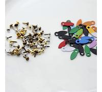 VIXDA Clavijas de 30 Piezas de 4,5mm y Clavijas de Botones de 30 Piezas para candados de Marco de álbum de Fotos, Clavos de sujeción de Adorno de álbum de Recortes, artesanía DIY