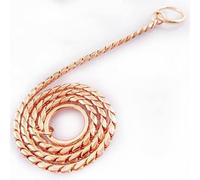 VIXDA Collar de Cadena de Metal para Perro, Gargantilla de Entrenamiento Ajustable, Collar Dorado para Mascotas, Cadena de Serpiente P Fuerte para Perros pequeños, medianos y Grandes