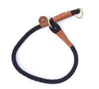 VIXDA Collares de Nailon de Cuero Hechos a Mano para Perros, Cadena de Media estrangulación, Collar de pellizco para Entrenamiento de Perros para Mascotas Medianas y Grandes, Negro, Rojo y marrón