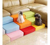 VIXDA Escaleras de la rampa del Perro del Animal doméstico Plegable de Malla de 2 Pasos portátil Cómodo cojín de la casa de la Cama de la Estera del Animal del Perrito