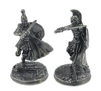 VIXDA Figuras de Soldados de la Antigua Roma espartana, 1 Uds., miniaturas, Modelo de Soldados de Metal Vintage, Estatua, Regalo de Adorno de Escritorio