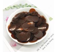 VIXDA Lentejuelas Redondas Grandes Transparentes de 20g Lentejuelas Sueltas Planas de PVC de 20 mm con Lentejuelas de Orificio Lateral Bolsas de Zapatos de Bricolaje Accesorios de Costura de Ropa