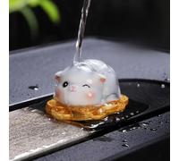 VIXDA Pieza Decorativa para Gato Zhaocai, Mascota de té, lingote Creativo para el hogar, Juego de té Zhaocai, Piezas Decorativas de Repuesto