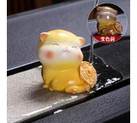 VIXDA Pieza Decorativa para Gato Zhaocai, Mascota de té, lingote Creativo para el hogar, Juego de té Zhaocai, Piezas Decorativas de Repuesto