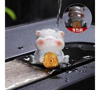 VIXDA Pieza Decorativa para Gato Zhaocai, Mascota de té, lingote Creativo para el hogar, Juego de té Zhaocai, Piezas Decorativas de Repuesto