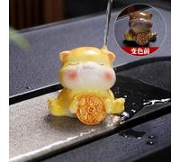 VIXDA Pieza Decorativa para Gato Zhaocai, Mascota de té, lingote Creativo para el hogar, Juego de té Zhaocai, Piezas Decorativas de Repuesto