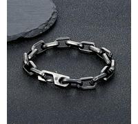 VIXDA Pulsera Sencilla de Cadena en O para Hombre y Mujer, con Dije de Acero Inoxidable, Estilo Punk Hip Hop, para Parejas. Joyería Moderna.