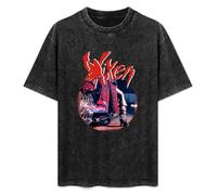 Vixen Edge of Broken Heart Men's T-Shirt Unisex Black Cotton Print tee Shirts S
