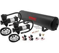 Vixen - Kit de suspensión neumática para camión, bolsa de coche, paseo neumático, resorte. Sistema a bordo - Compresor dual de 200 psi, tanque de 5 galones. Para elevación de barco, remolque, bajar,