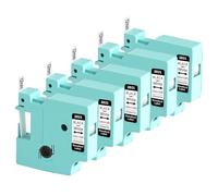 Vixic LM1600 D1600 Cinta de etiquetas compatible con Dymo D1 12 mm 45013 Negro sobre Blanco 12 mm x 7 m, para Dynmo LabelManager 160 210D 360D 280 420P 500TS PNP Labelpoint 250 100 150 Labelwriter