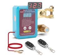 VIXKPIRR 12V Desconectador de Bateria Coche con Control Remoto, Corta Corriente Bateria 12V Coche 240A Interruptor Bateria Coche Voltímetro, Desconectador Bateria Automática Para Moto Camión Barco