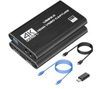 VIXLW capturadora de Video, capturadora Audio y Video USB 3.0, 1080P 60FPS/2K 30FPS Captura de Videojuegos, Tarjeta de Captura 4K HDMI Loop-out para Nintendo Switch/Xbox/PS5/Switch/cámara/PC/OBS