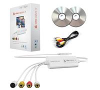 VIXLW Conversor VHS a Digital, Tarjeta Capturadora USB, Convierte Cintas VHS/VCR/Hi8/Mini DV a DVD/Archivos Digitales - Compatible con Cámaras/Videocaseteras/PC/TV y Windows/MacOS