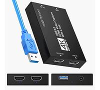 VIXLW Tarjeta de Captura 4k HDMI a USB, Video USB 3.0, Tarjeta de Juego, Dispositivo HD 1080p 60FPS, para transmisión, Funciona con PS4/PS5/Xbox/PC/Mac Linux Android Windows 10/11