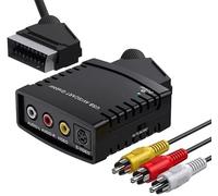 VIXLW Tarjeta de captura de video Grabber, convertidor de video a digital, convertidor VHS a digital, transferencia de TV Hi8 VHS a DVD, convertidor de video RCA a USB con adaptador AV a Scart y cable