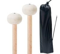 VixxNoxx 2 mazos de timbales suaves de 14 pulgadas con bolsa de baquetas, accesorios de instrumentos de percusión para timbales, marimba, xilófono, glockenspiel, ideal para principiantes y amantes de