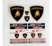 VIYOLI Emblema Adhesivo, para Lamborghini Calcomanías Insignia Coche Calcomanía Decoración Estilo Accesorios externos,B