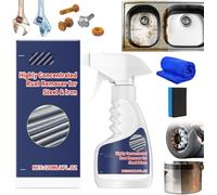 Viyshop - Removedor de óxido resistente para metal, potente removedor de óxido para piezas de automóviles, hardware, sin ácidos, no corrosivo, a base de agua, agente de limpieza rápida para metal (1)