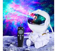 VIYSPNV Astronaut Galaxy Star Projector Starry Night Light, Luz Nocturna con Nebulosa, 8 Modos, 360° Rotación y Control Remoto, Dormitorio y Proyector de Techo, Mejores Regalos Para Niños y Adultos