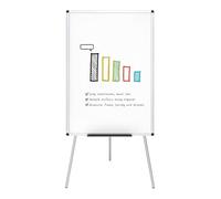 VIZ-PRO Caballete para rotafolio, Pizarra no magnética, Altura ajustable, 90 x 60 cm