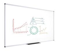 VIZ-PRO Pizarra Blanca Magnética de Borrado en Seco, 240 x 100 cm, Marco de Aluminio