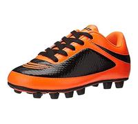 Vizari FG FG - Botas de fútbol para niños y niñas, Naranja Negro, 29 EU