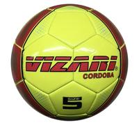 Vizari Sports Cordoba - Balón de fútbol con impresión única, para niños y adultos, disponible en 5 colores, color amarillo neón, talla 3