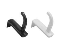 VizGiz 2 Pack Headphone Stand Hook Headset Holder Hanger Stick-on Support for Computer Over Ear Earphone PC Monitor Screen Edge Desk Top Wall Gaming S