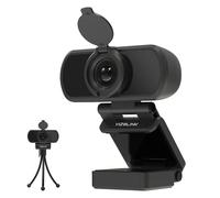 VIZOLINK N51A Webcam Full HD 2.5k 30FPS Webcam PC con 2 Micrófono 110°Ángulo de Visión Corrección de Iluminación para Windows MacOS Linux Soporta Youtube Streaming Video Calling Zoom Videoconferencia