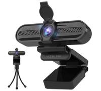VIZOLINK W4DS PRO 4K Webcam Cámara Web con 2 Micrófono Foco Automático, Corrección de Luz 78°Ángulo de Visión para Windows MacOS Linux Soporta Youtube Streaming Video Calling Zoom Videoconferencia (S)