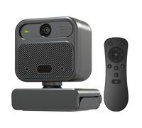 VIZOLINK Webcam 4K PC con Micrófonos, UHD 4K/30FPS, Control Remoto, Coque Fijo, 4X zoom, Reducción de Ruido, Corrección de Iluminación, Camara Web para Windows/MacOS/Linux/TikTok/Skype/Youtube/Switch2